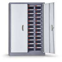 Gabinete de Almacenamiento Antimagnético con Protección EMI de 24 Bandejas, Acero Laminado en Frío, Caja de Seguridad para Discos Duros, Cintas LTO, Discos, Centro de Datos