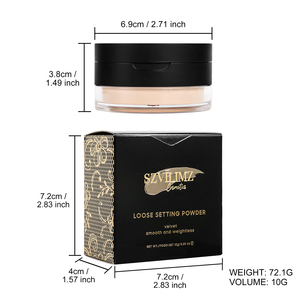 플라스틱 포장 크롬 거울 고체 안료 분말과 6 색 하이 퀄리티 프레스 분말 - Product Image 6