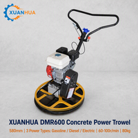 Allanadora de Concreto XUANHUA de Fábrica OEM, 580 mm, 3 Opciones de Potencia: Gasolina, Diésel, Eléctrica, 60-100 r/min, CE