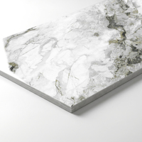Carrelage en porcelaine effet marbre blanc brillant avec veines gris foncé, 60x120cm, résistant aux taches, disponible pour OEM, fabriqué en Chine
