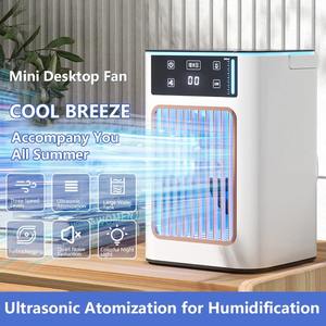Nouvel humidificateur silencieux à double pulvérisation avec affichage numérique, souffleur d'air froid, réservoir de 900 ml avec poignée et veilleuse d'ambiance colorée - Product Image 2