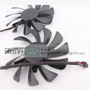 Nouveau XFX 24V 48V DC12V 0.45A EC AC 95X95X35MM 9CM 9535XFX RX580/590 /Vega 56/64 Black Wolf carte graphique CF1010U12S ventilateur de refroidissement - Product Image 5