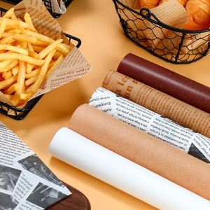 Wholesale Customized Greaseproof Food Grade Sandwich <b>Wrap</b> Virgin <b>Wax</b> Coated Patty Parchment Wrapping Paper for Mexico Hamburger - Product Image 2