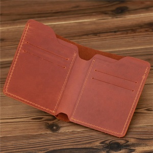 Custom Crazy Horse Leather <b>Wallet</b> Bofild Slim <b>Wallet</b> <b>Rfid</b> <b>Blocking</b> Card Holder Purse - Product Image 3