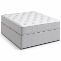 Matelas à ressorts ensachés avec base capitonnée haute, tailles UK, simple, double, king size, vente en gros pour chambre à coucher