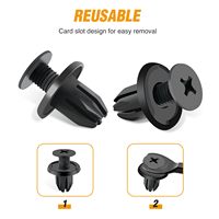 130PCS Corps Intérieur et Extérieur Clip de Fixation Clip de Moulage à Bascule W/Scellant pour Mini Cooper 51-71-7-127-742 13-1-480