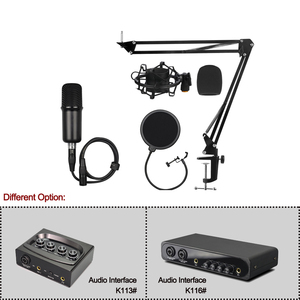 Microphone à condensateur XLR de bureau pour podcasting avec alimentation fantôme 48V pour les conférences et l'enregistrement en studio - Product Image 5