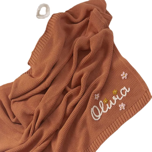 Pankai usine nom <span class=keywords><strong>personnalisé</strong></span> couverture <span class=keywords><strong>de</strong></span> bébé en tricot <span class=keywords><strong>brodé</strong></span> à la main literie personnalisée pour bébés - Product Image 3