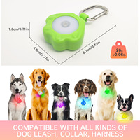 Lampe LED miniature pour chien en forme de patte, rechargeable, étanche, haute luminosité, personnalisée par l'usine UMIONE, pour la sécurité des promenades nocturnes, pendentif pour animal de compagnie