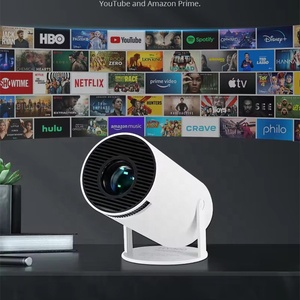 Lonvel Drop Shipping Mini <span class=keywords><strong>proyector</strong></span> HY 300 para <span class=keywords><strong>Freestyle</strong></span> Smartphone LED Android 11 WiFi 1080P proyectores 180 soporte giratorio - Product Image 4