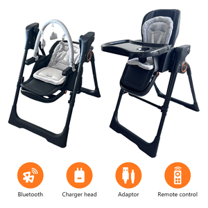 2025 Elektrische <span class=keywords><strong>2</strong></span>-in-1 Hoge Schommelstoel Multifunctionele Wiege-Eetstoel voor Baby's en Kinderen van Kidilo Kinderstoel Fabriek - Product Image 6