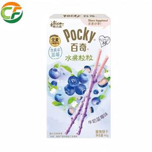 Palitos de Galleta Pocky con Gránulos de Fruta Sabor Leche y Arándanos, con Trigo Integral y Trozos Reales de Arándanos, Snacks Saludables - Product Image 1