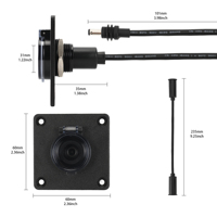 Kit de paso de cable CNC de aluminio para pared, compatible con Starlink Mini, puerto de entrada de cable impermeable para RV, barco, furgoneta