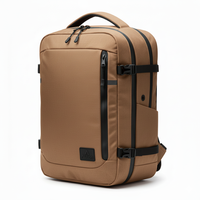 Sac à dos de voyage extensible tendance compatible TSA, en polyester imperméable, pour ordinateur portable, unisexe, 20-39L, avec ceinture à coussin d'air, OEM/ODM