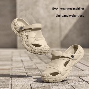 Sandales d'été décontractées pour hommes, à bout fermé, imperméables, antidérapantes, résistantes à l'usure, respirantes, pour la plage, sport, en fourrure et <span class=keywords><strong>maille</strong></span> - Product Image 1
