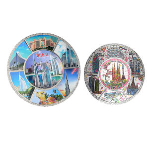 OEM/ODM recuerdo turístico <span class=keywords><strong>Barcelona</strong></span> artesanía decoración España hoja de estaño logotipo personalizado oro Metal personalizado <span class=keywords><strong>3D</strong></span> placa - Product Image 2