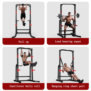 Gimnasio en casa Equipo de fitness comercial Equipo de elevación Barbell Stand Squat Rack Power Cage con J-Hooks <span class=keywords><strong>Smith</strong></span> Machine - Product Image 4