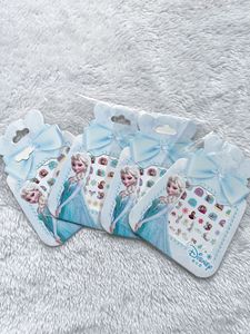 สติกเกอร์ติดเล็บสำหรับเด็กลายการ์ตูนเจ้าหญิงมินนี่เมอร์เมดเกล็ดเล็บเด็กผู้หญิงแช่แข็ง - Product Image 3