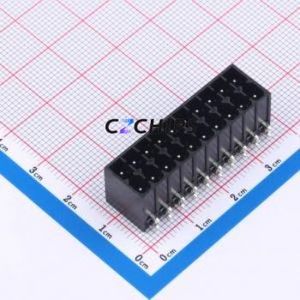 MX15EDGRHC-3.5-2*10P-BK01-Cu-A Plug-in Terminal Block Bent Lead Through Hole,P=3.5mm Board-to-Board / Socket Closed 2x10P 3.5mm - Product Image 1