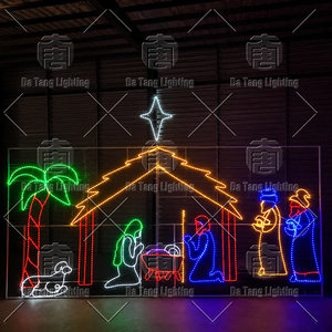 ไฟ LED ฉากพระคัมภีร์คริสต์มาส 2 มิติ สำหรับตกแต่งภูมิทัศน์และงานเทศกาล - Product Image 3