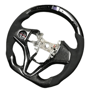 Volante Deportivo para <span class=keywords><strong>Honda</strong></span> 3th FTI HRV, Volante de Coche LED con Fibra de Carbono Negra y Gamuza para 3th FTI HRV - Product Image 1