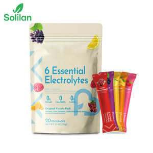 Polvo de hidratación de etiquetas privadas OEM 20 palos con 6 bolsitas de electrolitos Suplementos de nutrición deportiva para adultos - Product Image 1