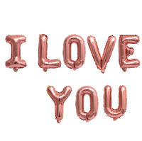 I LOVE YOU décoration de mariage saint-valentin fourniture de fête ensemble de ballons en aluminium