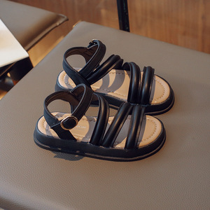 Sandales d'été pour filles 2025 – Décontractées, blanches et noires, pour bébés et petites filles – Directement de l'usine chinoise - Product Image 2