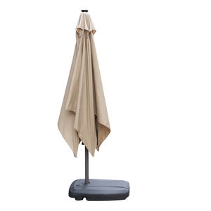 2025 su misura Heavy Duty giardino esterno parasole manuale ascensore solare Cantilever Patio mercato ombrello luci Led con <span class=keywords><strong>logo</strong></span> - Product Image 2