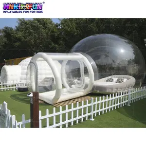 Outside Globe Clear Bubble Dome Igloo Tenda inflável bolha de luxo com balões para festa