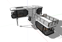 Capsules spatiales miniatures solaires autonome pour PC, maisons mobiles préfabriquées à deux étages pour la maison et les bateaux