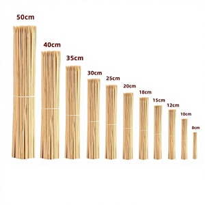 Bâtonnets de bambou jetables pour barbecue commercial et domestique, pour gâteaux, rôtis, saucisses, sucre, courge, poulet, longueur personnalisable - Product Image 1