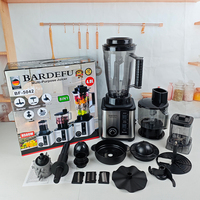 Mixeur Multifonctionnel BARDEFU 8-en-1, Hachoir à Viande 6-en-1, 3L 4L 9500W, Blender et Centrifugeuse en Acier Inoxydable Robuste