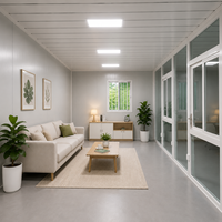 Vente en gros de petites maisons conteneurs préfabriquées en structure acier de 40 pieds, villa moderne à 2 chambres, bureau à double étage