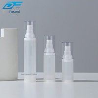 En stock – Kit de voyage sous vide avec pompe à brume fine sans air en plastique sablé, flacons cosmétiques rechargeables pour échantillons de toner