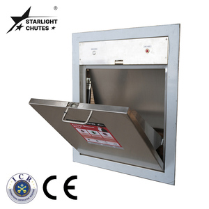 Système de ramassage des déchets en acier inoxydable 304 avec porte coupe-feu pour la gestion des déchets des bâtiments multi-étages - Product Image 2