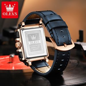 Olevs 9919 Low Moq Oem <span class=keywords><strong>Watch</strong></span> Logo Custom Relojes impermeables Hombres Business Fasion Correa de cuero Reloj de cuarzo de lujo para hombres - Product Image 2