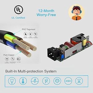 65W USB-C máy tính xách tay Sạc Power <span class=keywords><strong>Adapter</strong></span> thay thế phù hợp cho Lenovo ThinkPad T470 t480 t570 T580 P51S p52s e485 E585 a485 x270 - Product Image 5