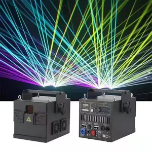 2024 Qixin популярный лазерный свет 4 Вт 5 Вт 6 Вт DJ Полноцветный 3D анимационный RGB лазерный проектор сценический свет