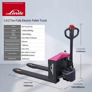 New Linde MT15/20EC 2-Ton Lead-Acid Battery Pallet Truck Hydraulic Lifting Forklift Electric Powered Indoor Use - Product Image 3