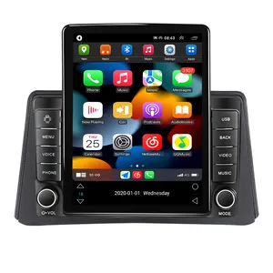 Navifly Radio mobil gaya Tesla, Radio mobil untuk Opel Mokka 2012-2016, pemutar DVD navigasi GPS 2 Din WIFI BT