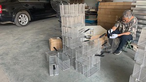 Dây lưu trữ tủ đông giỏ, trang trại dây kim loại giỏ Tủ đông lưu trữ tổ chức Thùng với xử lý cho nhà bếp - Product Image 6