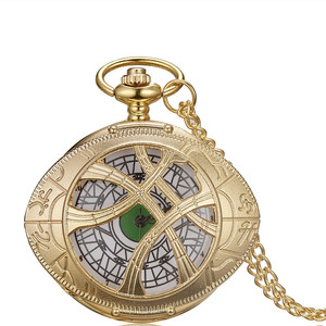 Montre de poche vintage Marvel Doctor <span class=keywords><strong>Strange</strong></span>, cadran en quartz Agamotto à œil creux, style rétro, 4,8 cm, avec chaîne en acier inoxydable - Product Image 6