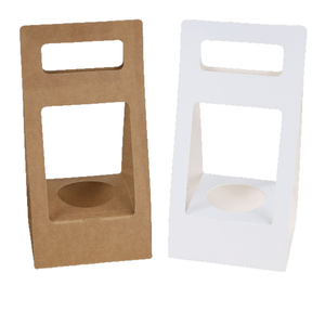 Boîte d'emballage écologique portable pour plantes succulentes avec poignée, mini porte-fleurs pour mariage, fête, cadeau de naissance, vente en gros - Product Image 3