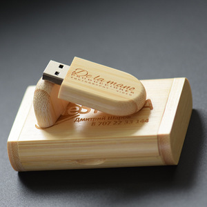 Chiavetta USB Personalizzata in Legno 16GB 128GB 2.0 Memoria USB Stick in Acero e Bambù 4GB USB 3.0 - Product Image 4