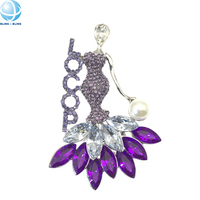 Logo de sororité grecque personnalisé nom strass dame broche fraternité maçonnerie bijoux cristal NCNW OES ZPB OGC HOJ LOCOP broche