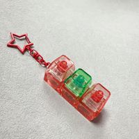 Custom Plastic Lightweight Keyboard Switch Keychain DIY Logo Design Keycap Relieve Stress Switches Printing