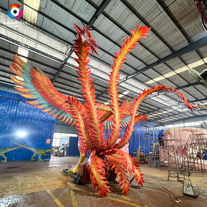 Escultura de Arte de resina animatrónica de pájaro Fénix de tamaño <span class=keywords><strong>real</strong></span> para la escuela y la decoración del hogar Parque de animales artificiales Detalles de plumas de simulación - Product Image 3