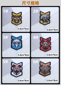 Nuevo Parche Bordado Termoadhesivo con Diseño de Perro, Oso, Tigre, Conejo, León y Águila para Decoración de Bolsas y Ropa - Product Image 5