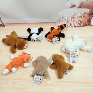 Muñeco de peluche de panda y mapache Xiangxiang de tres posturas, famoso en internet, con bolsillo de algodón PP para compañero de escritorio - Product Image 2